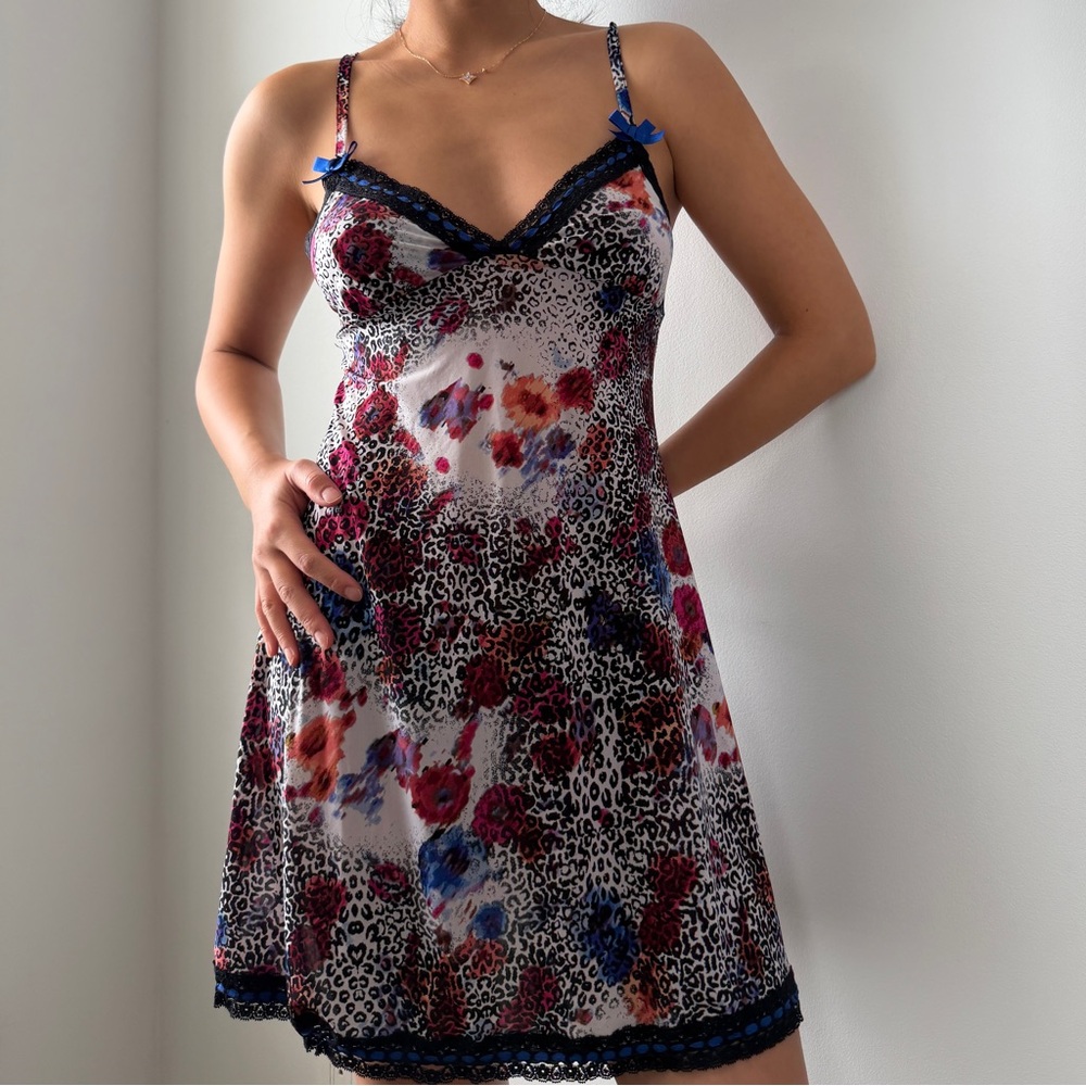 La Senza Multi-Colour Animal Print Mini Slip Dress - X-Small